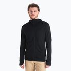 Vyriškas žygio džemperis icebreaker Merino 260 Quantum IV Zip Hoodie black