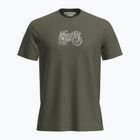 Vyriški žygio marškinėliai icebreaker Merino 150 Tech Lite SS Tee Adventure Ride loden