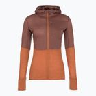 Moteriškas žygio džemperis icebreaker Merino 200 Realfleece Descender Zip Hoodie dusty clay