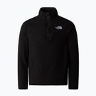 Vaikiškas vilnonis džemperis The North Face Glacier Fleece 1/4 Zip black