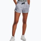 Under Armour Rival Fleece pilkos spalvos moteriški treniruočių šortai 1376257