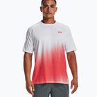 Under Armour Tech Fade vyriški treniruočių marškinėliai raudona ir balta 1377053