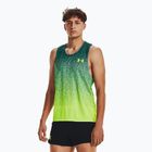 Vyriškas Under Armour Rush Cicada Singlet žalias bėgimo marškinėlis 1377314