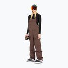 Moteriškos snieglenčių kelnės Volcom Creston 3D Stretch Bib Overall mahogany