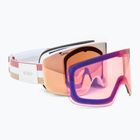Moteriški slidinėjimo akiniai Giro Ella white lx stripe/rose gold/infrared