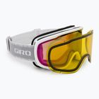 Moteriški slidinėjimo akiniai Giro Moxie white & grey chute/ amber pink/ yellow