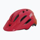 Vaikiškas dviračio šalmas Giro Fixture II matte red fade