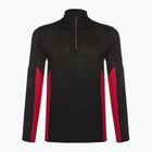 Vyriški Smartwool Merino Sport 1/4 Zip termo marškinėliai juodi SW011538K88