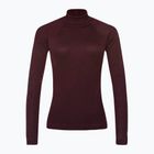 Moteriški marškinėliai Smartwool Thermal Merino Rib Turtleneck purpurinės spalvos SW016690K40