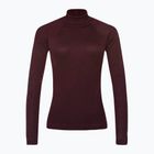 Moteriški termoaktyvūs marškinėliai Smartwool Thermal Merino Rib Turtleneck black cherry heather