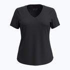 Moteriški žygio marškinėliai Smartwool Active Ultralite V-Neck black
