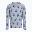 Vaikiškas termo džemperis Icebreaker Merino 200 Oasis Crewe Bear Tour Zinc Blue/Aop