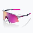 Saulės akiniai 100 % S3 polished translucent/purple multilayer mirror