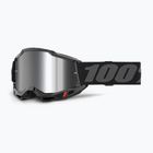 Dviračių akiniai 100% Loss 2 black/silver mirror