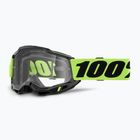 Vaikiški dviračių akiniai 100% Accuri 2 Junior neon yellow/clear