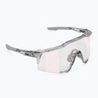 Akiniai nuo saulės 100 % Speedcraft polished translucent grey/rose gold mirror photochrom