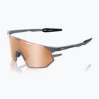 Akiniai nuo saulės 100 % Hypercraft SQ soft tact grey/hiper copper mirror