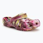 Šlepetės Crocs Classic Marbled Clog electric pink/multi