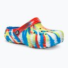 Vaikiškos šlepetės Crocs Classic Lined Marbled Clog sulphur/multi