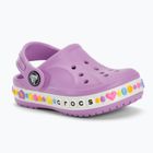 Vaikiškos šlepetės Crocs Bayaband Charm Band Clog Toddler orchid