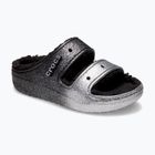 Šlepetės Crocs Classic Cozzzy Glitter Sandal black/silver