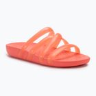 Moteriškos šlepetės Crocs Splash Glossy Strappy neon watermelon