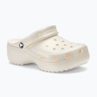 Moteriškos šlepetės Crocs Classic Platform Glitter chalk