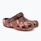 Šlepetės Crocs Classic Marbled Clog dark clay/multi