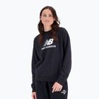 Moteriški treniruočių džemperiai New Balance Essentials Stacked Logo French Terry Hoodie black WT31532BK