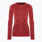 Moteriški termoaktyvūs marškinėliai ilgomis rankovėmis Smartwool Intraknit Thermal Merino Baselayer Crew scarlet/black