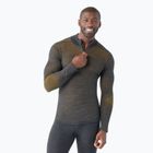 Vyriški termoaktyvūs marškinėliai ilgomis rankovėmis Smartwool Intraknit Thermal Merino Baselayer 1/4 charcoal/honey gold