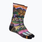 Žygio kojinės Smartwool Hike Light Cushion New AOTO Print 2 Crew power pink