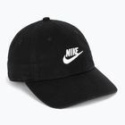 Kepurė su snapeliu Nike Club Unstructured Futura Wash black/white