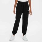 Nike Sportswear Club Fleece vaikiškos kelnės juoda/juoda/balta