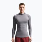 Vyriški treniruočių marškinėliai ilgomis rankovėmis Nike Pro Dri-Fit Mock-Neck smoke grey/black