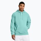 Vyriška Under Armour Rival Fleece striukė su gobtuvu radial turquoise/white