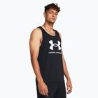 Vyriškas tank topas Under Armour Sportstyle Logo black/white