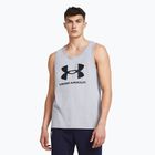 Vyriškas tank topas Under Armour Sportstyle Logo steel light heather/black