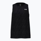 Moteriški treniruočių marškinėliai Under Armour Tech Tank Twist black/white