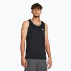 Vyriškas bėgimo tank topas Under Armour Launch Singlet black/reflective