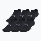 Treniruočių kojinės Under Armour Essential No Show 6 Pack black/black/castlerock