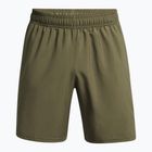 Vyriški treniruočių šortai Under Armour Tech Woven Wordmark marine od green/black