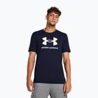 Vyriški treniruočių marškinėliai Under Armour Sportstyle Logo Update academy/white
