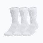 Kojinės Under Armour Training Cotton Crew 3 poros white/white/black