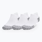 Bėgimo kojinės Under Armour Dry Run Cushion No Show 3 poros white/halo gray/reflective