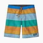 Vyriški maudymosi šortai Patagonia Wavefarer Boardshorts fitz stripe/pufferfish gold