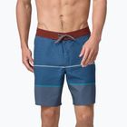 Vyriški maudymosi šortai Patagonia Hydropeak Boardshorts olivas stripe/utility blue