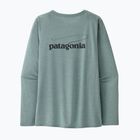 Moteriški marškinėliai ilgomis rankovėmis Patagonia Cap Cool Daily Graphic Shirt - Waters casting logo/thermal blue x-dye