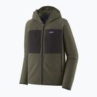 Vyriška softshell striukė Patagonia R2 TechFace Hoody pine needle green