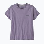Moteriški marškinėliai Patagonia P-6 Logo Responsibili-Tee concrete purple